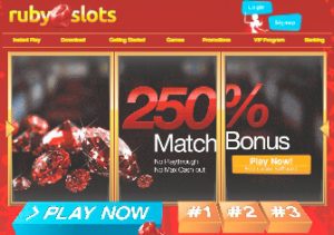 Ruby slots casino bonus